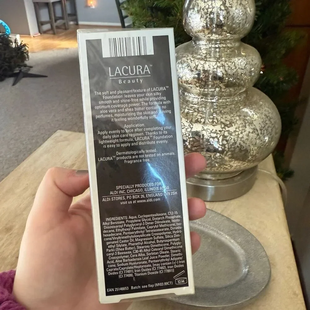 Lacura Beauty Foundation 1oz 30ml “Beige” Perfect Coverage New Sealed In Box
